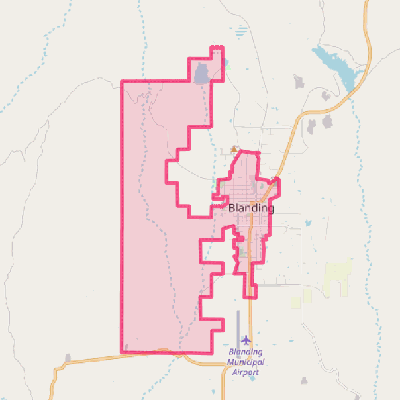 Map of Blanding