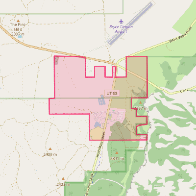 Map of Bryce Canyon City