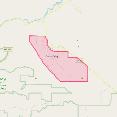 Map of Castle Valley