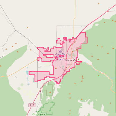 Map of Cedar City