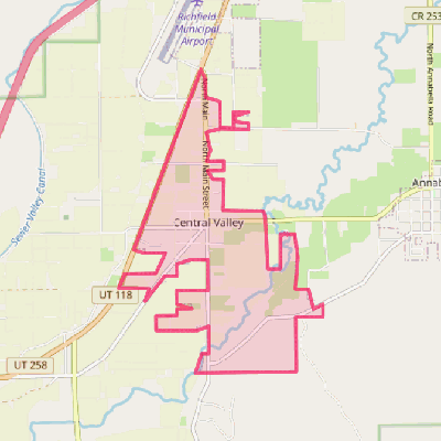 Map of Central Valley