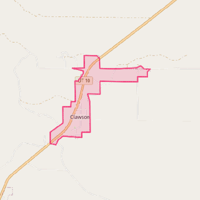 Map of Clawson