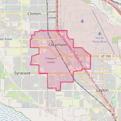 Map of Clearfield