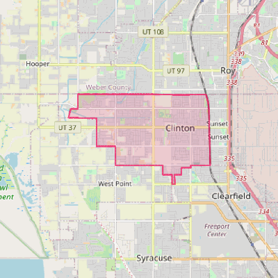 Map of Clinton