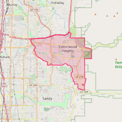 Map of Cottonwood Heights