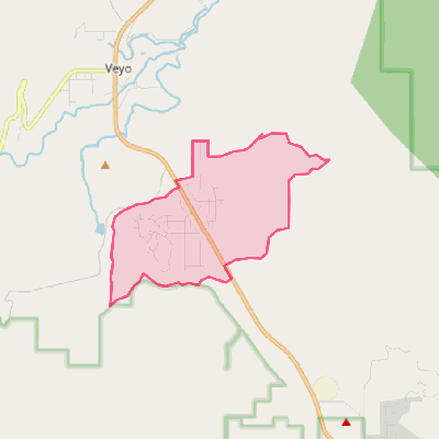 Map of Dammeron Valley