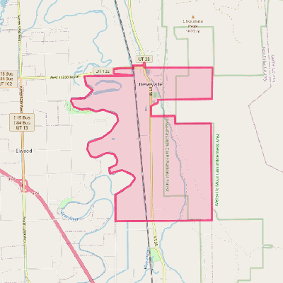 Map of Deweyville