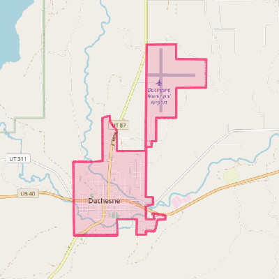 Map of Duchesne