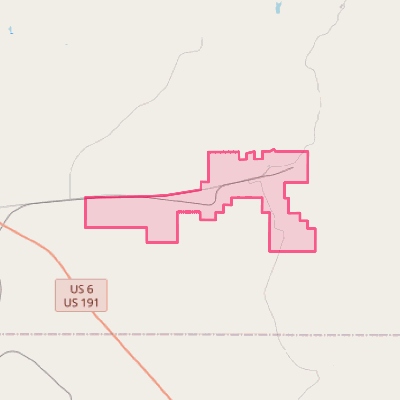 Map of East Carbon