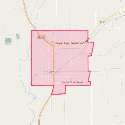 Map of Fairview