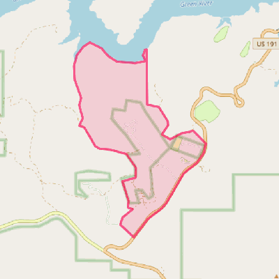 Map of Flaming Gorge