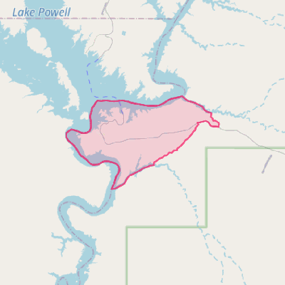 Map of Halls Crossing