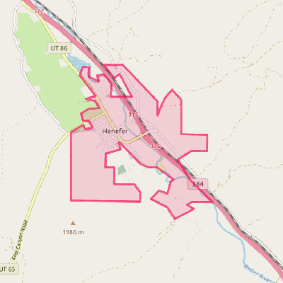 Map of Henefer