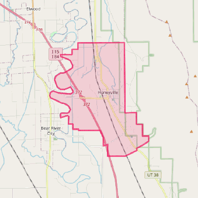 Map of Honeyville