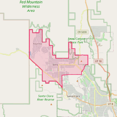 Map of Ivins