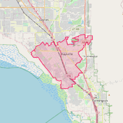 Map of Kaysville