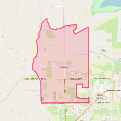 Map of Maeser