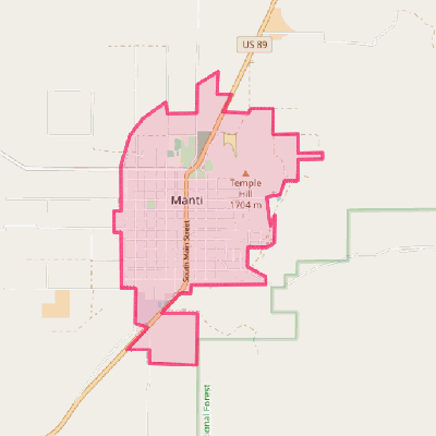 Map of Manti