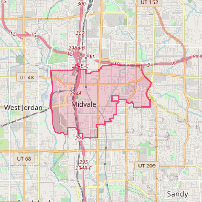 Map of Midvale