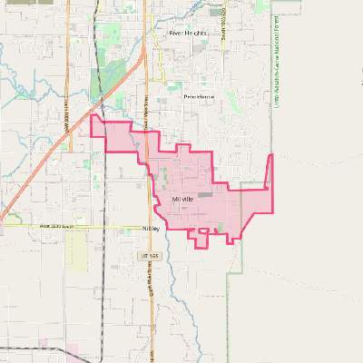 Map of Millville