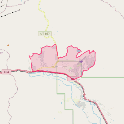 Map of Mountain Green