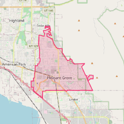 Map of Pleasant Grove