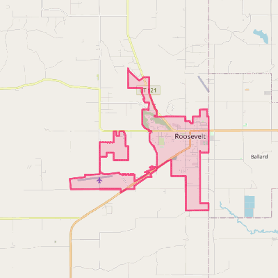 Map of Roosevelt