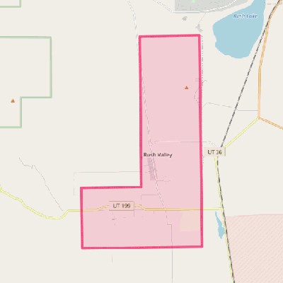 Map of Rush Valley