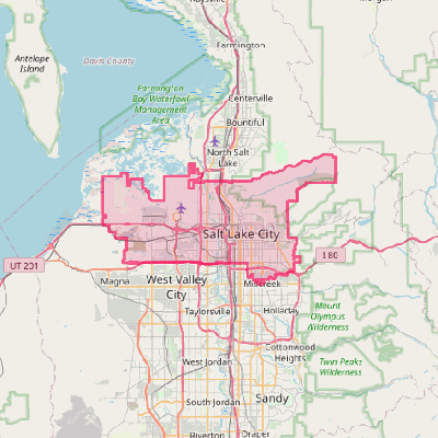 Map of Salt Lake City