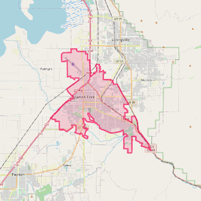 Map of Spanish Fork