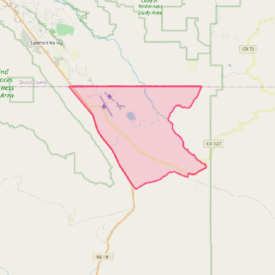 Map of Spanish Valley