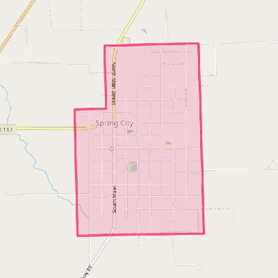 Map of Spring City