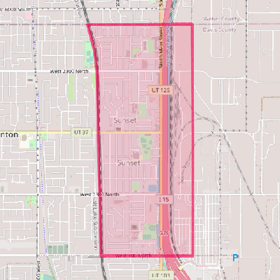 Map of Sunset