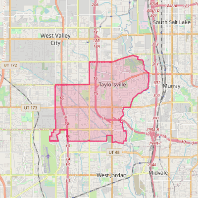 Map of Taylorsville