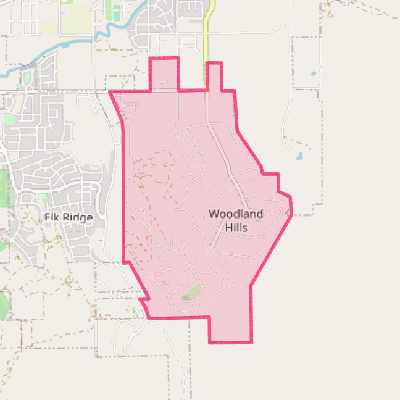 Map of Woodland Hills