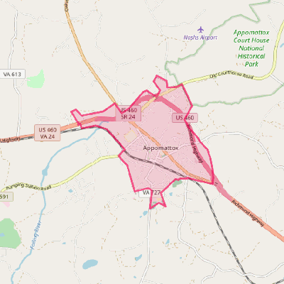 Map of Appomattox