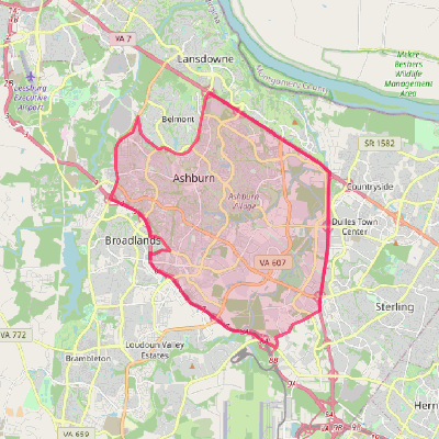 Map of Ashburn