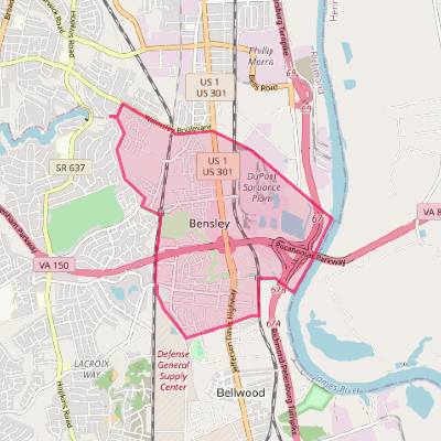 Map of Bensley