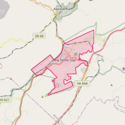 Map of Big Stone Gap