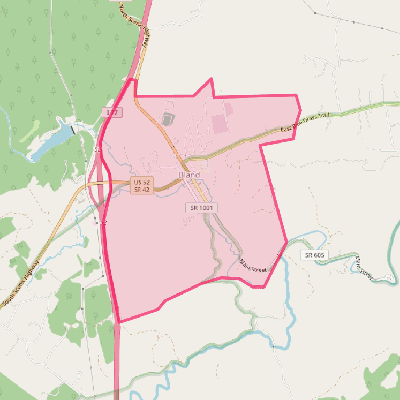 Map of Bland