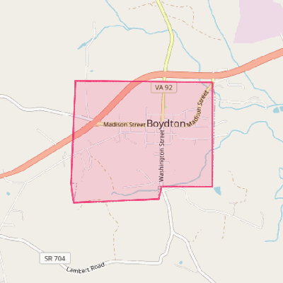 Map of Boydton