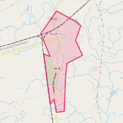 Map of Boykins