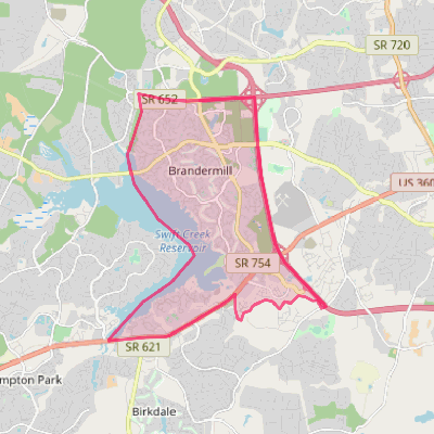 Map of Brandermill