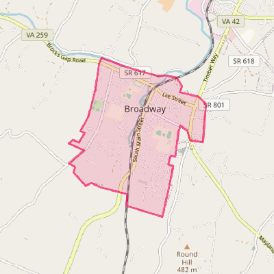 Map of Broadway