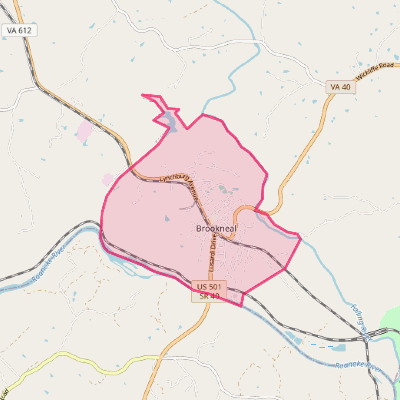 Map of Brookneal