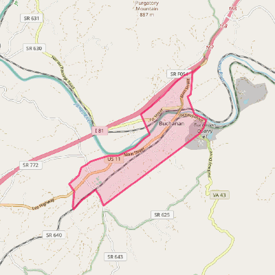 Map of Buchanan