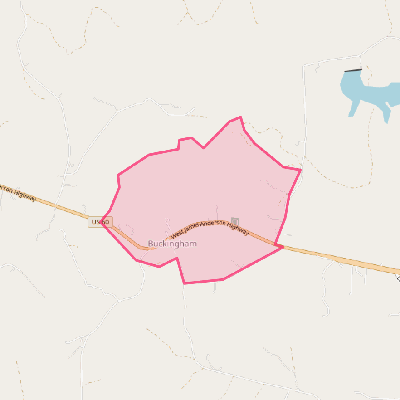 Map of Buckingham Courthouse