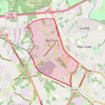 Map of Bull Run