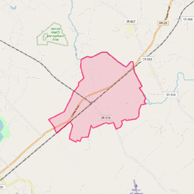 Map of Calverton