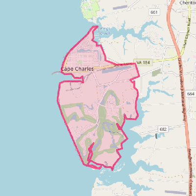 Map of Cape Charles